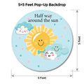 Sun and Cloud Popup Backdrop
