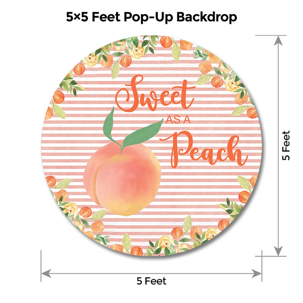 Peach Popup Backdrop