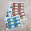 Personalised Waterproof Kids Name Slips