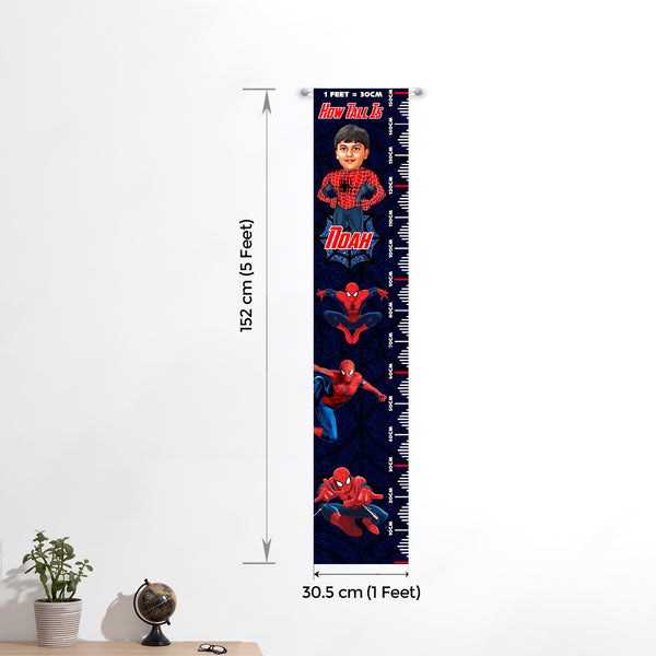 Personalised Kids Growth Tracker Chart-1x5 feet