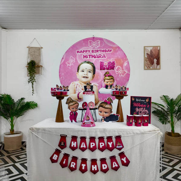 Boss Baby Girl Popup Premium Package