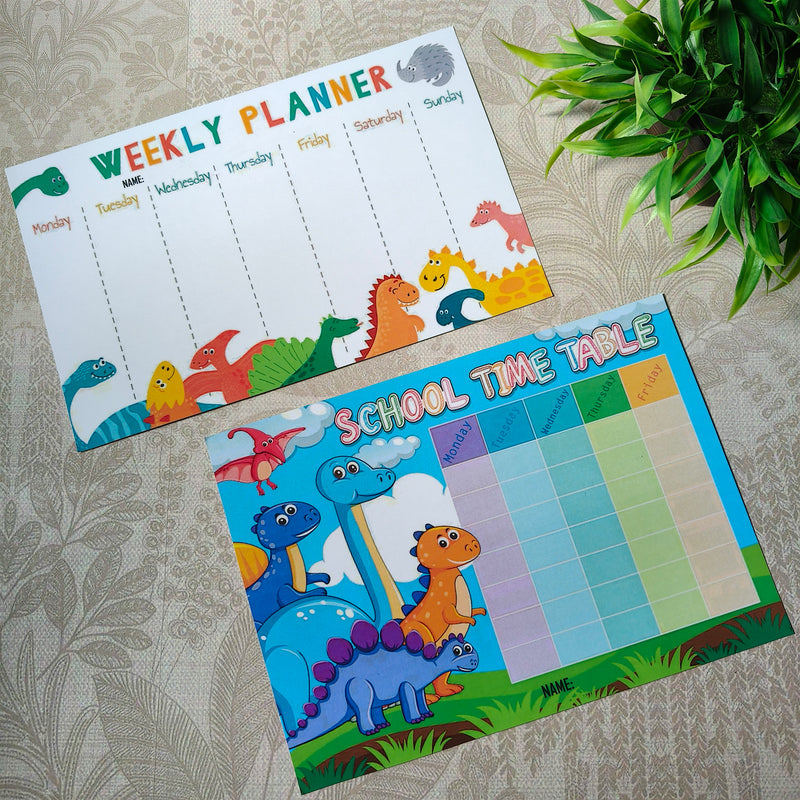 Kids Time Table Table and Weekly Planner