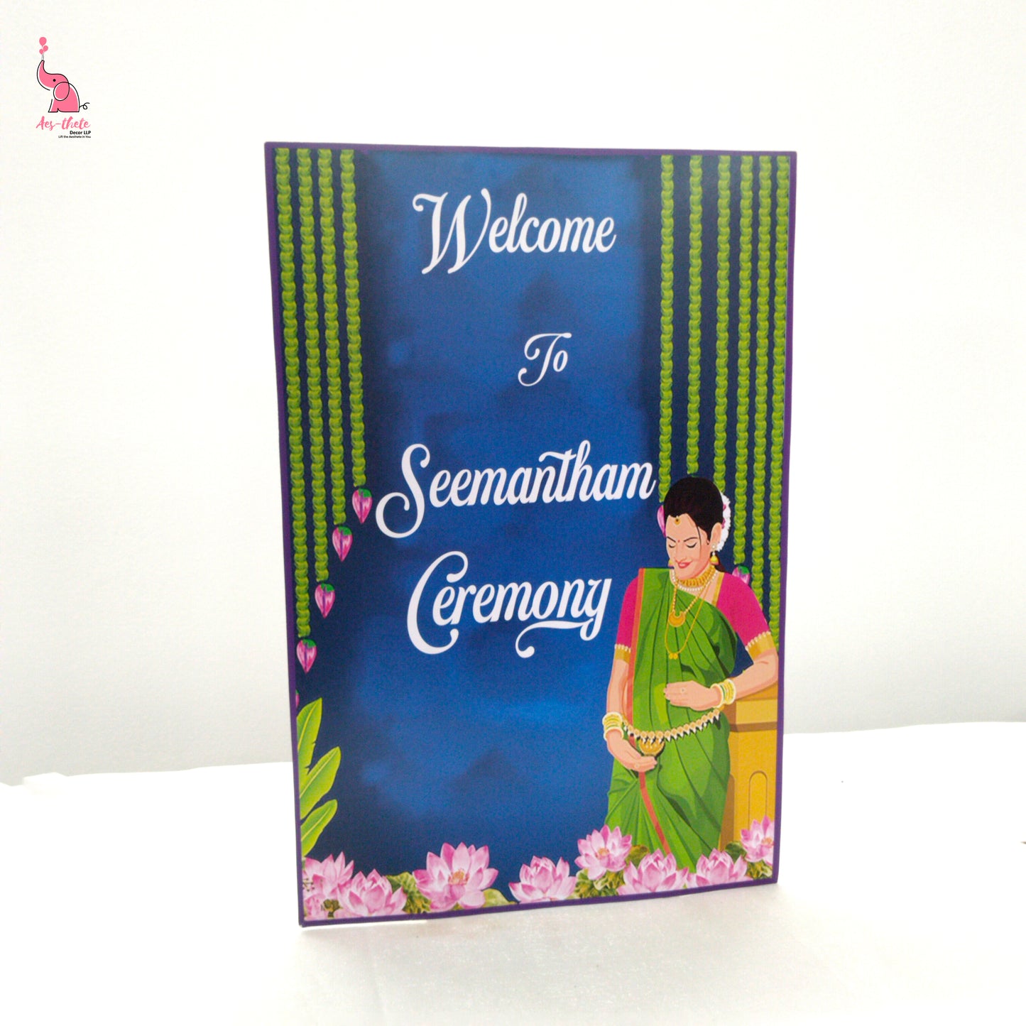 Seemantham Red Floral All in One Package