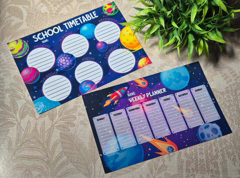 Kids Time Table Table and Weekly Planner