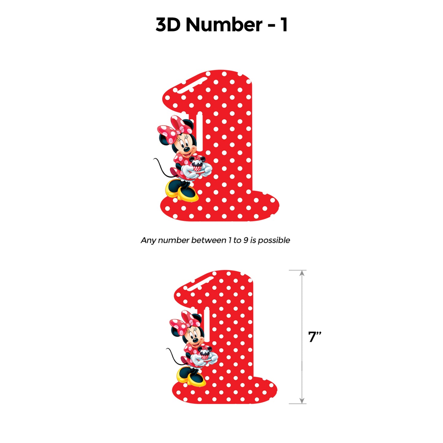 Minnie Mouse Red Popup Luxury Package