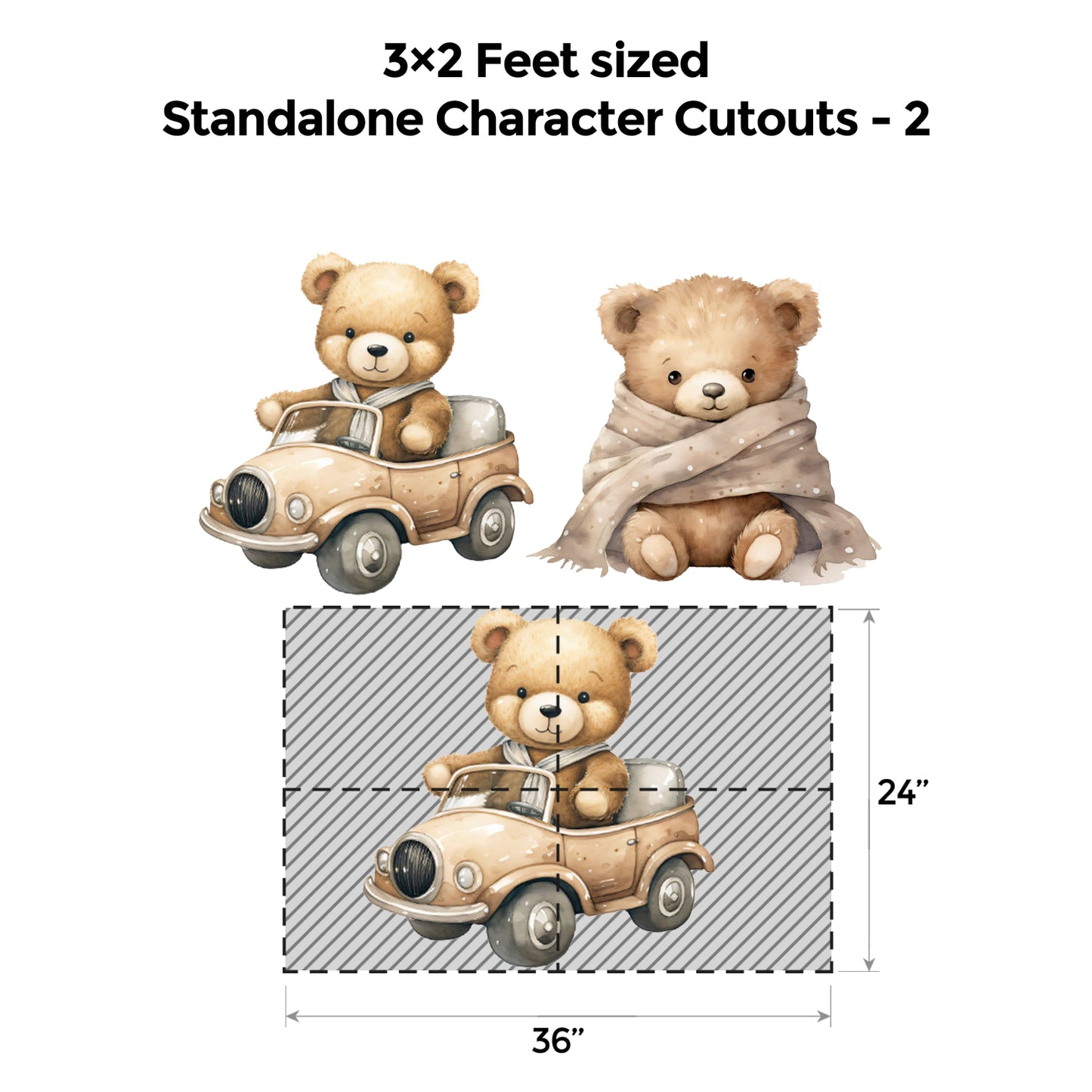 Teddy Light Brown Popup Luxury Package