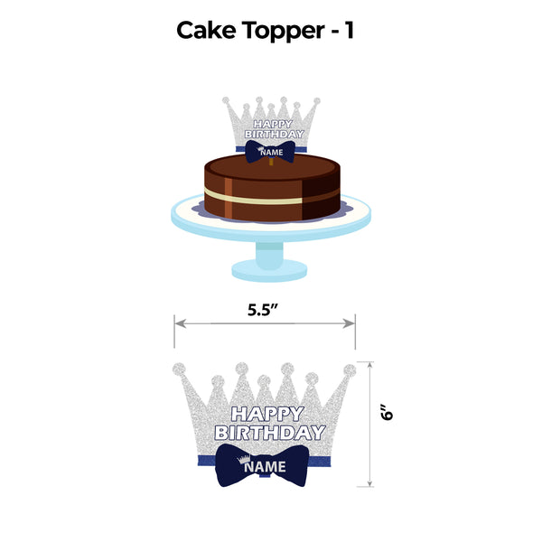 Crown Blue and Silver Popup Luxury Package