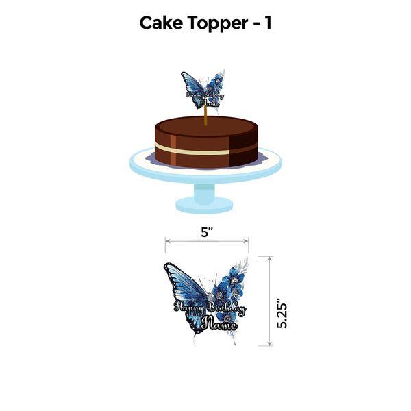Butterfly Blue and Silver Classic Package