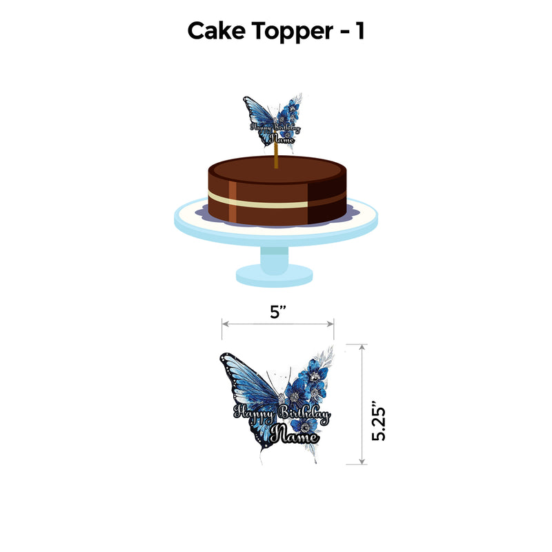 Butterfly Blue and Silver Classic Package