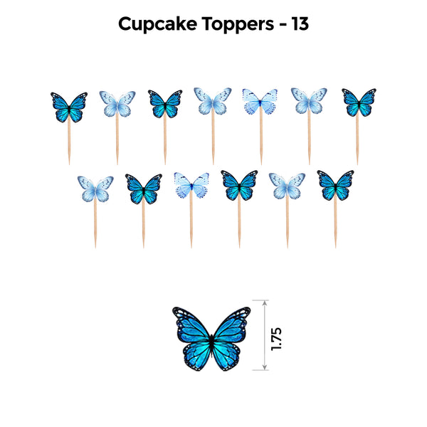 Butterfly Blue and Silver Popup Luxury Package