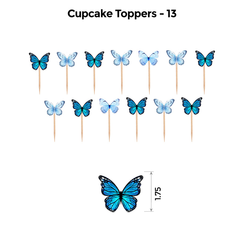 Butterfly Blue and Silver Popup Luxury Package
