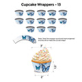 Butterfly Blue and Silver Popup Luxury Package