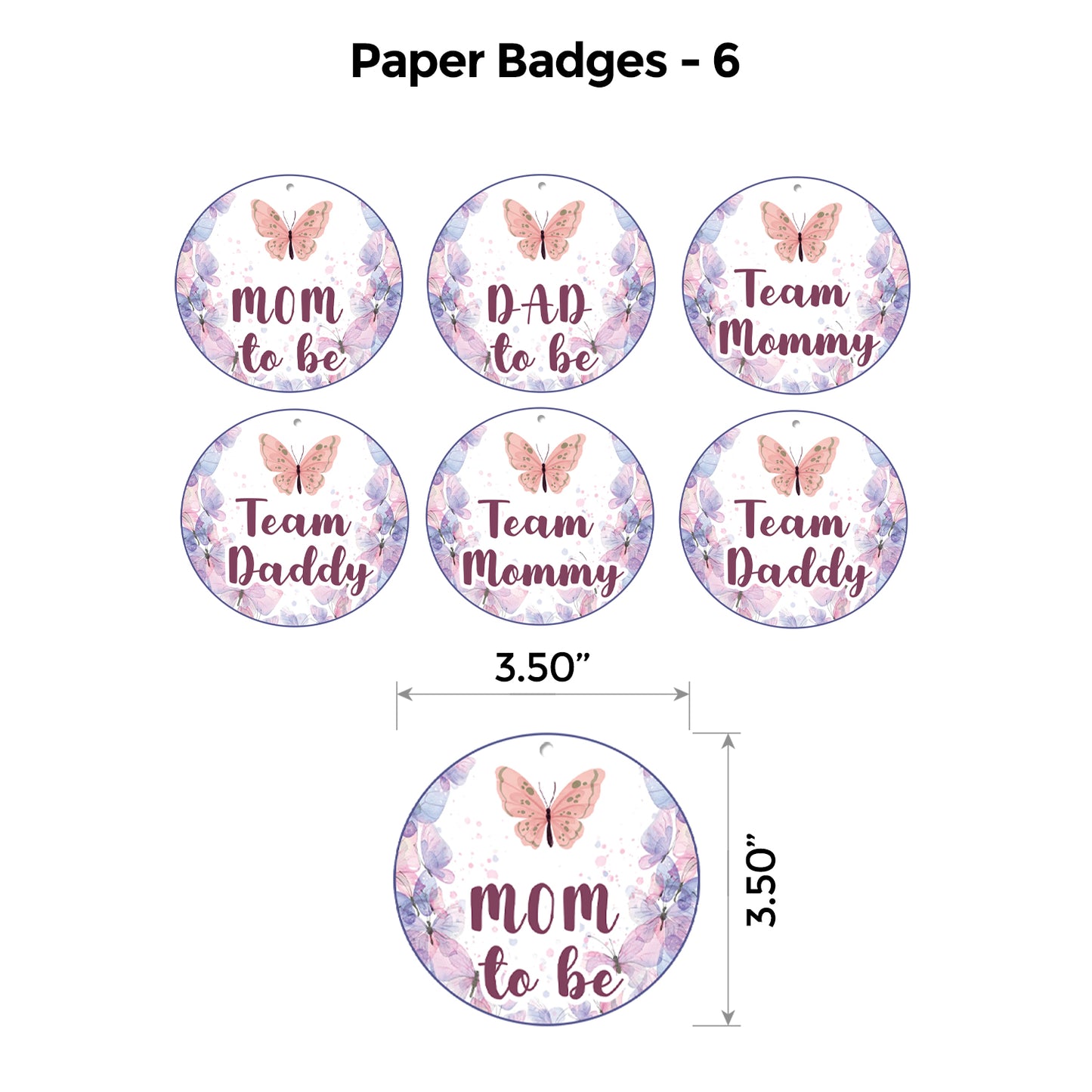 Butterfly Peach and Lavender Budget Package