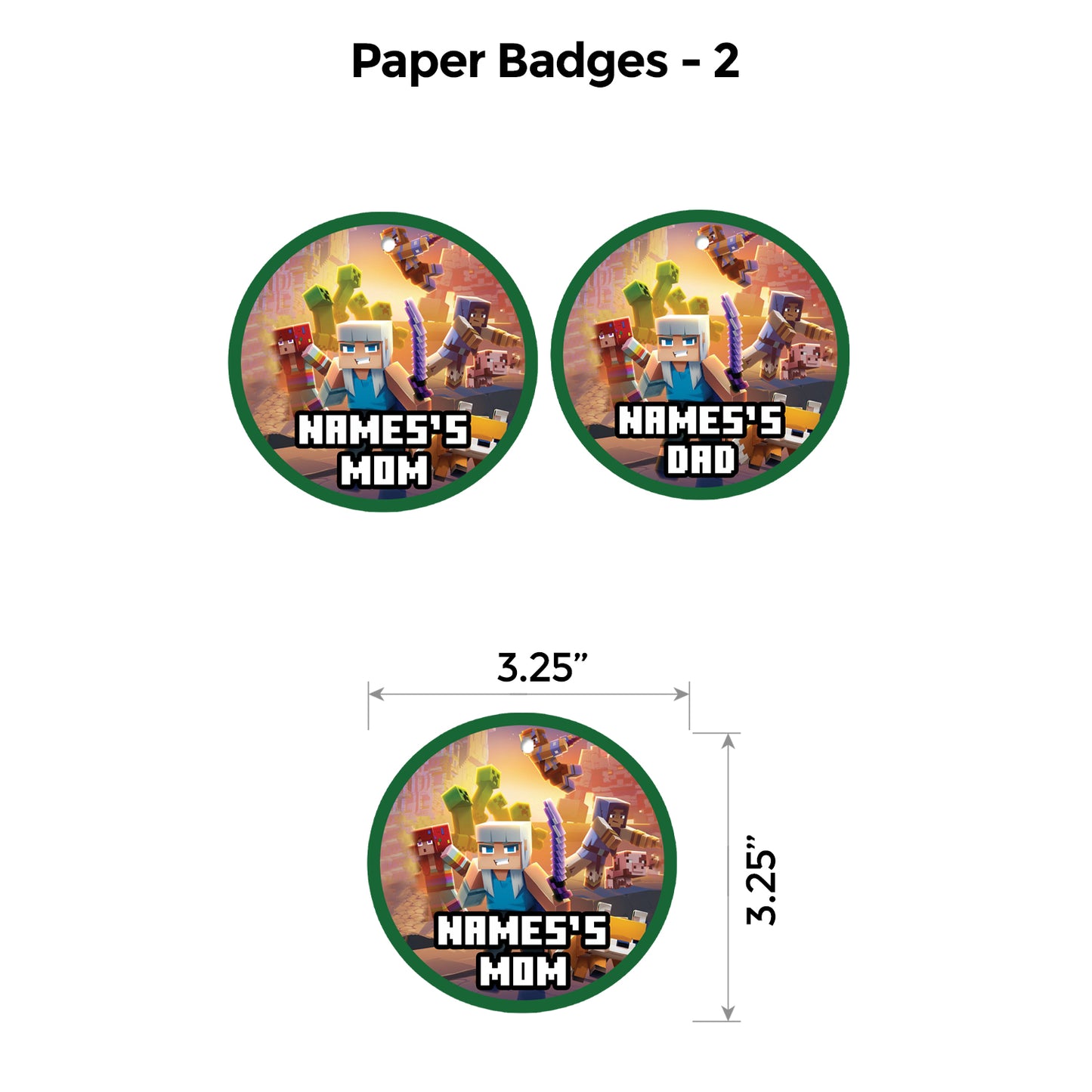 Minecraft Popup Luxury Package