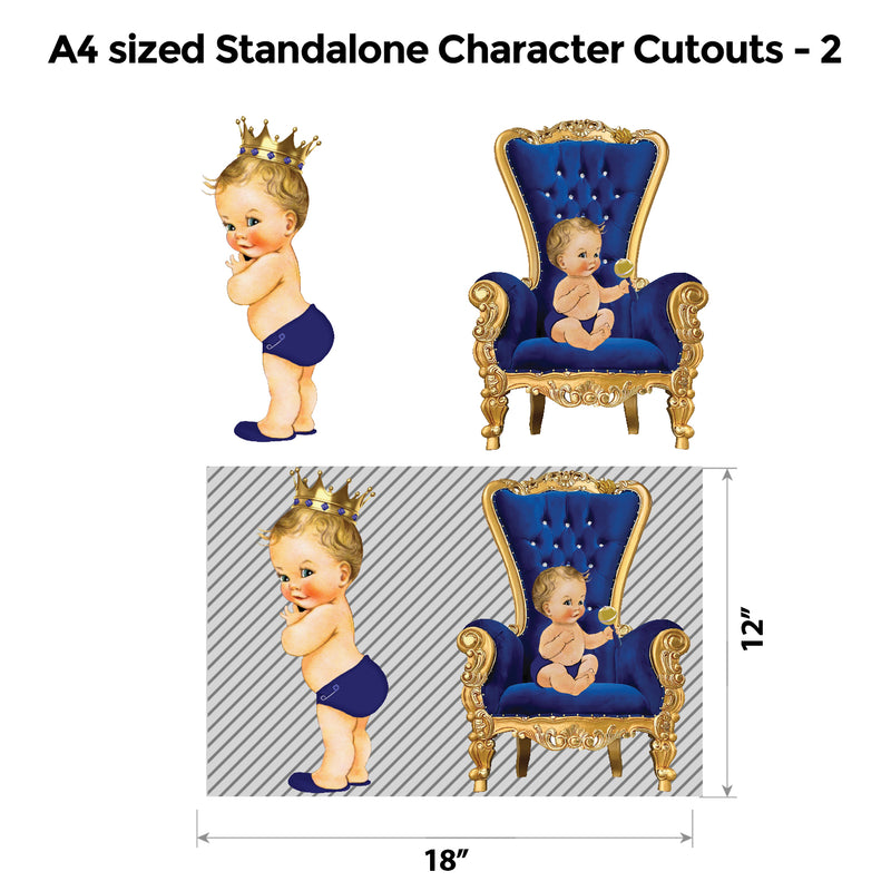 Prince Blue and Gold Popup Premium Package