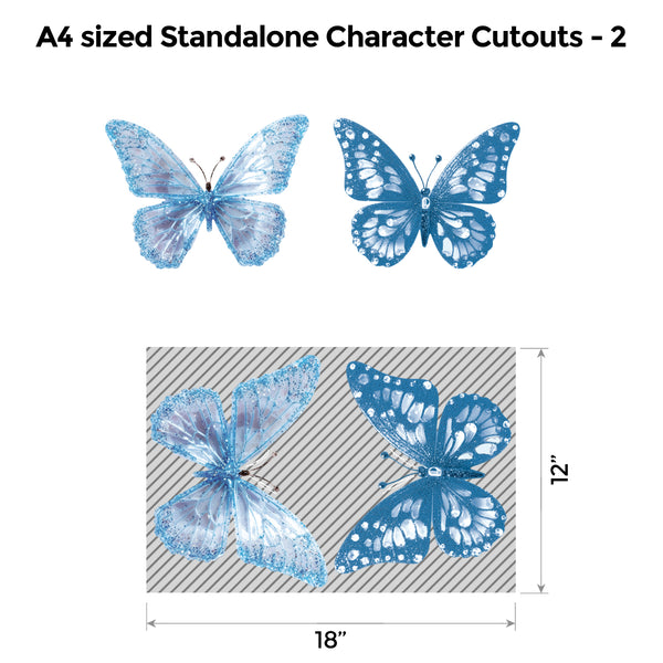 Butterfly Blue and Silver Premium Package