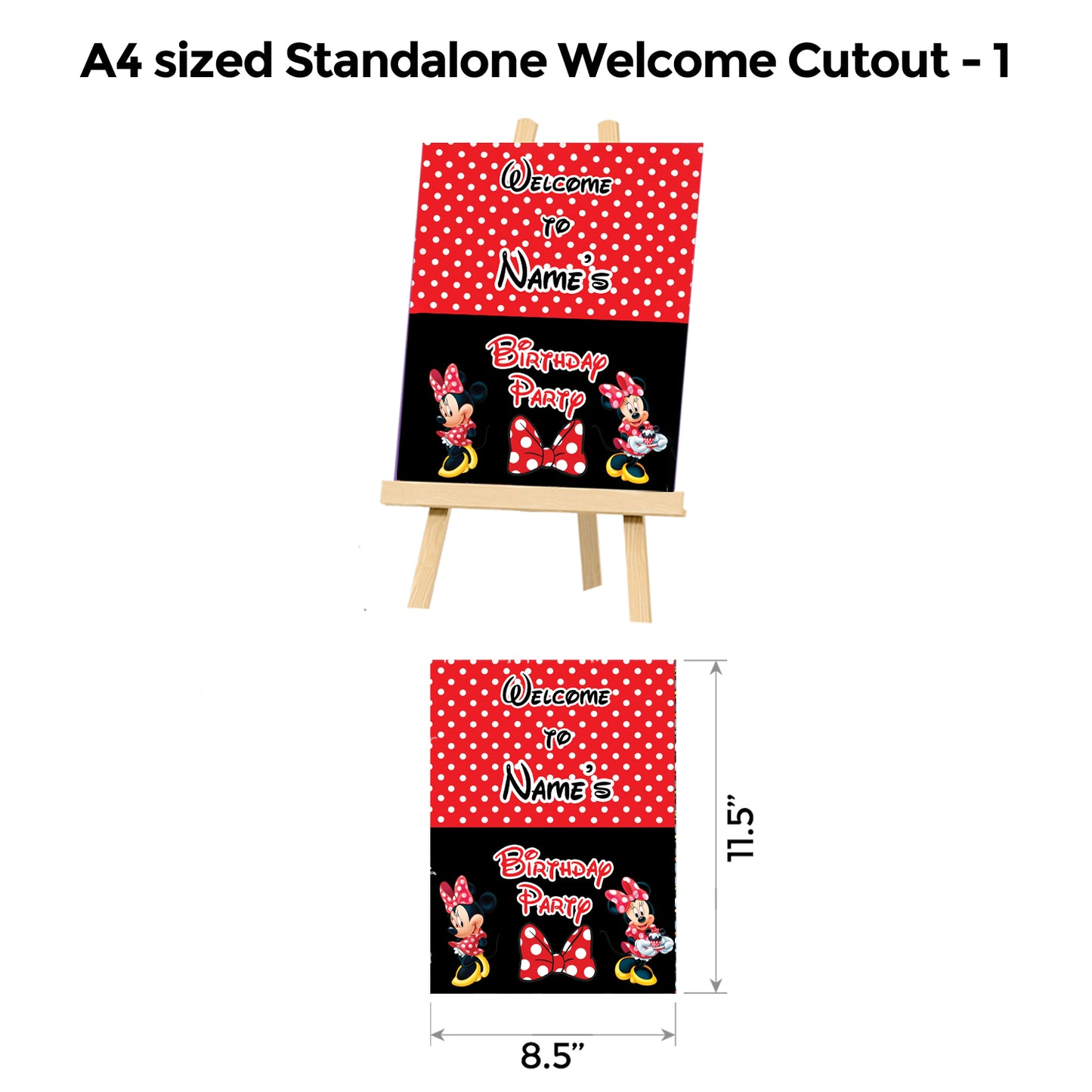 Minnie Mouse Red Popup Luxury Package