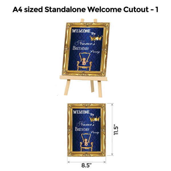 Prince Blue and Gold Popup Premium Package