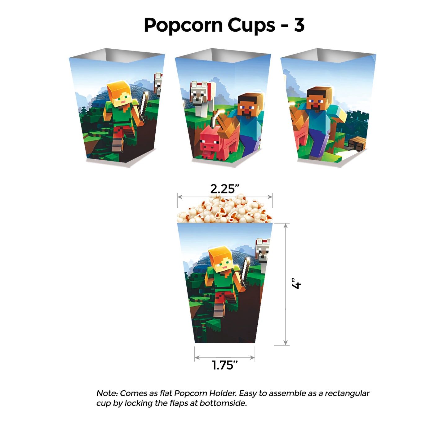 Minecraft Popup Luxury Package