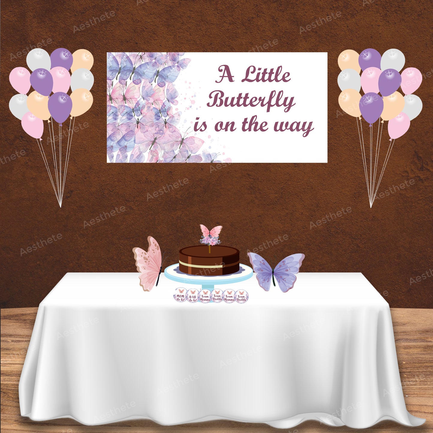 Butterfly Peach and Lavender Budget Package