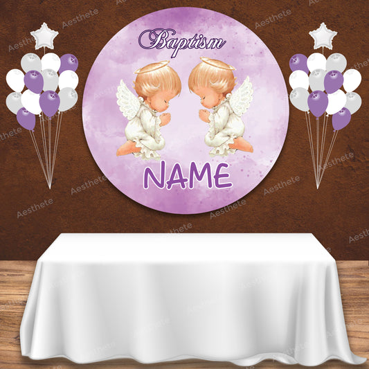 Angel Purple Popup Backdrop