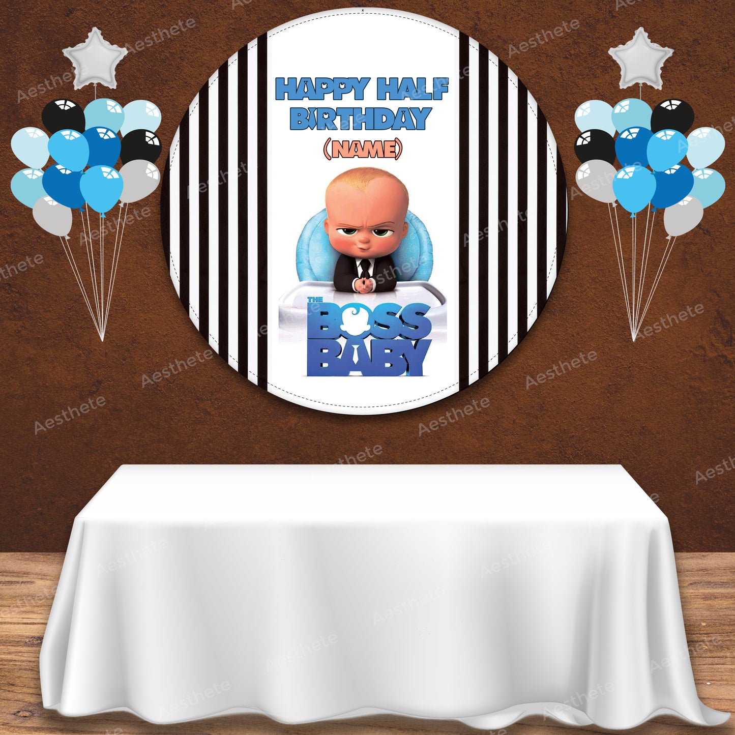 Boss Baby Boy Popup Backdrop