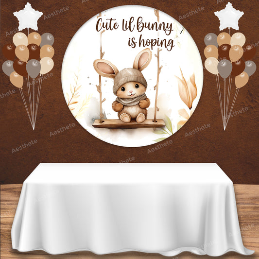 Bunny Brown Popup Backdrop