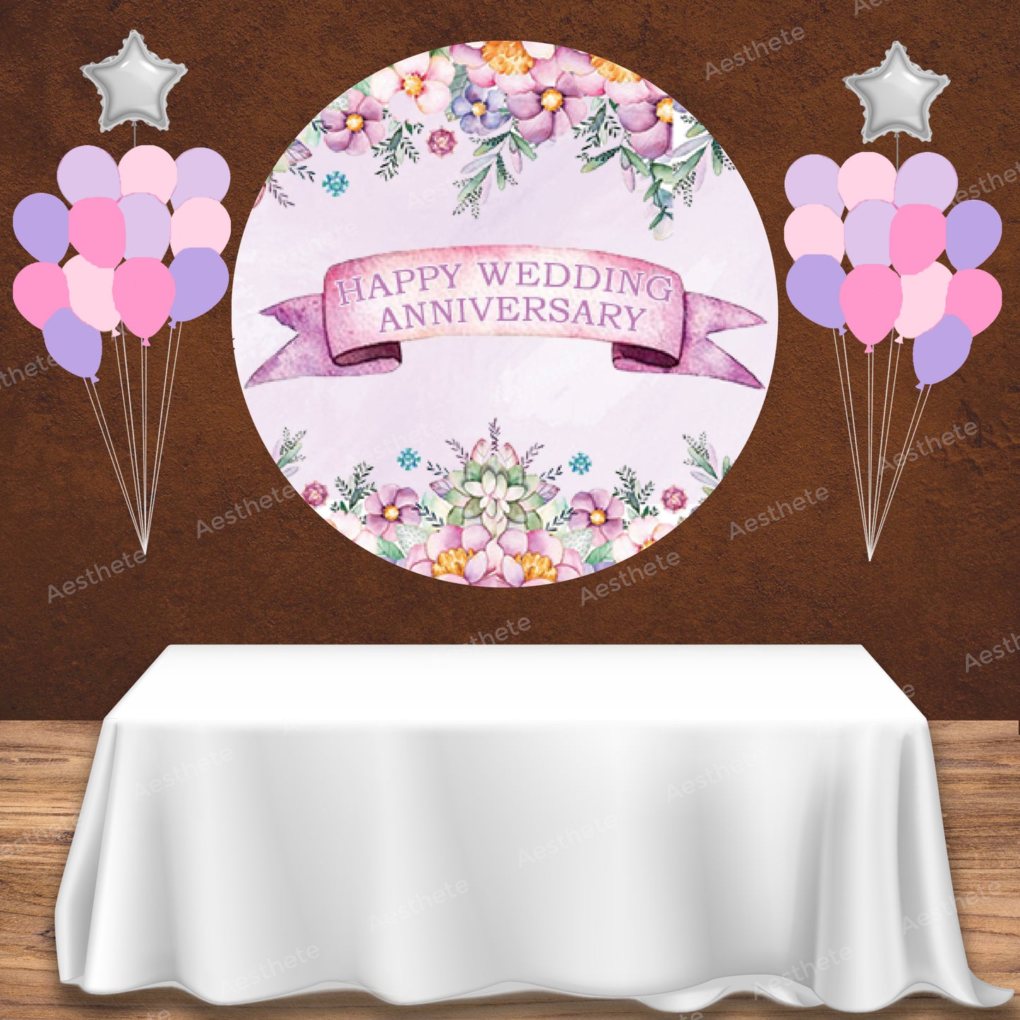 Lavender Floral  Popup Backdrop