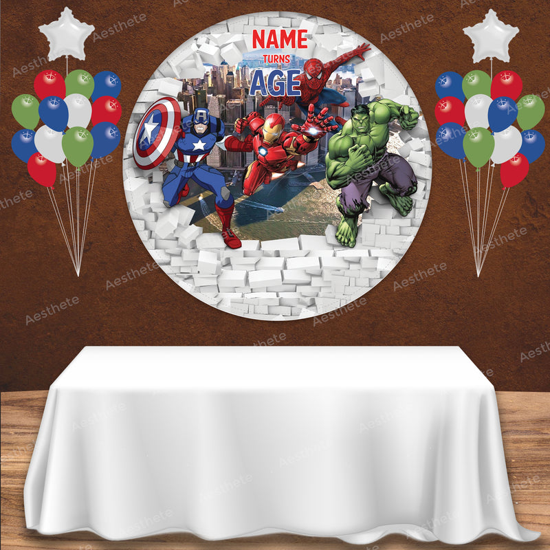Superhero Avengers Popup Backdrop
