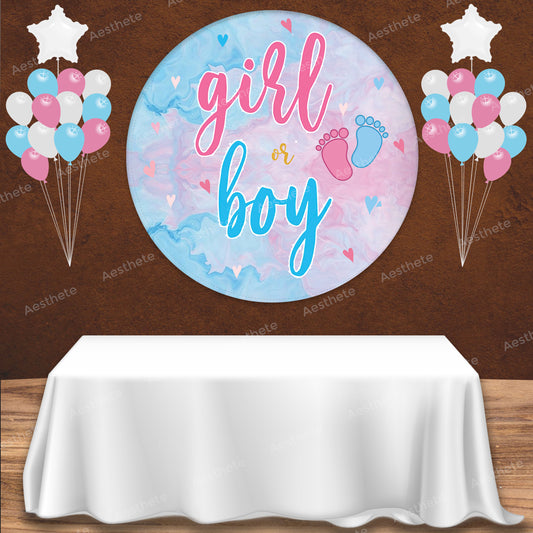 Pink Blue Popup Backdrop