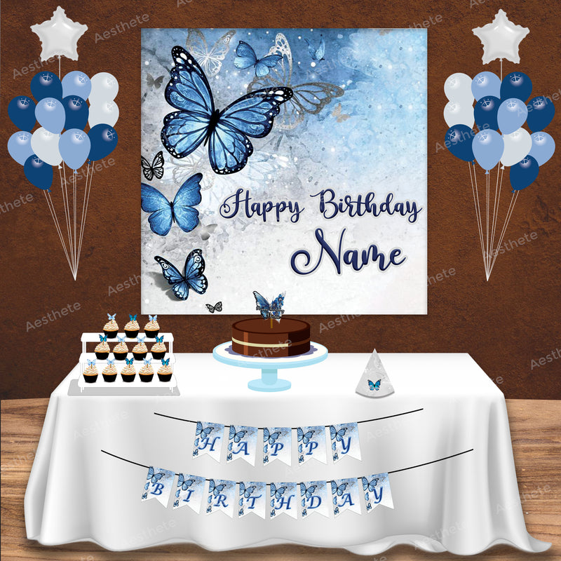 Butterfly Blue and Silver Classic Package