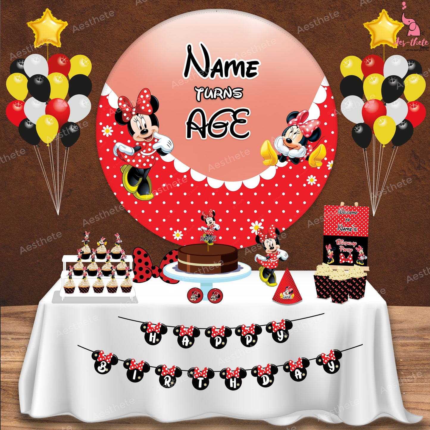 Minnie Mouse Red Popup Premium Package