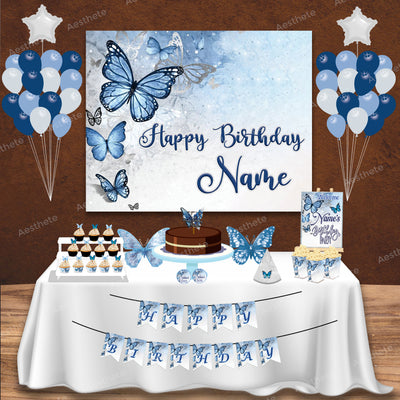 Butterfly Blue and Silver Premium Package