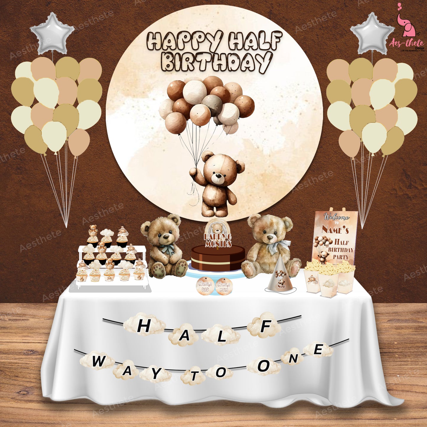 Teddy Light Brown Popup Premium Package