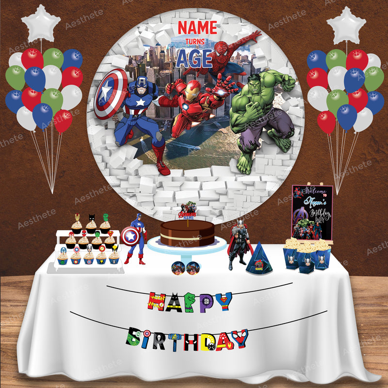 Superhero Avengers Popup Premium Package