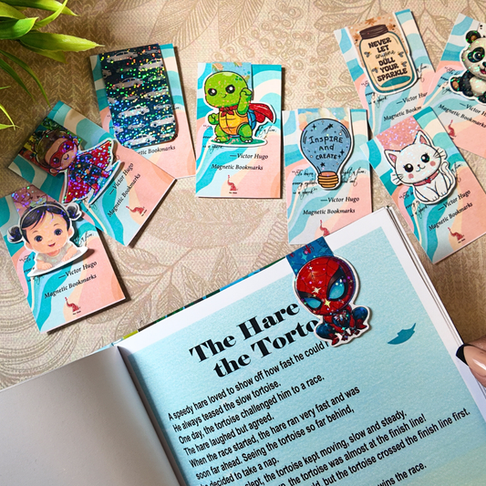 Magnetic Bookmark – Cute, Handy & Durable (Set of 4)