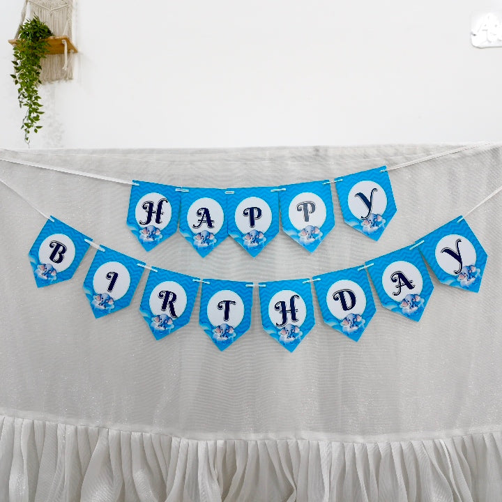 Elephant Blue and Grey Popup Premium Package