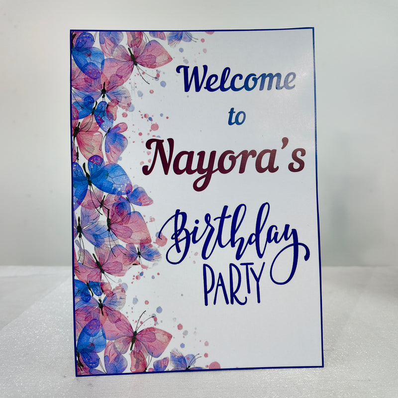Butterfly Peach and Lavender Popup Premium Package