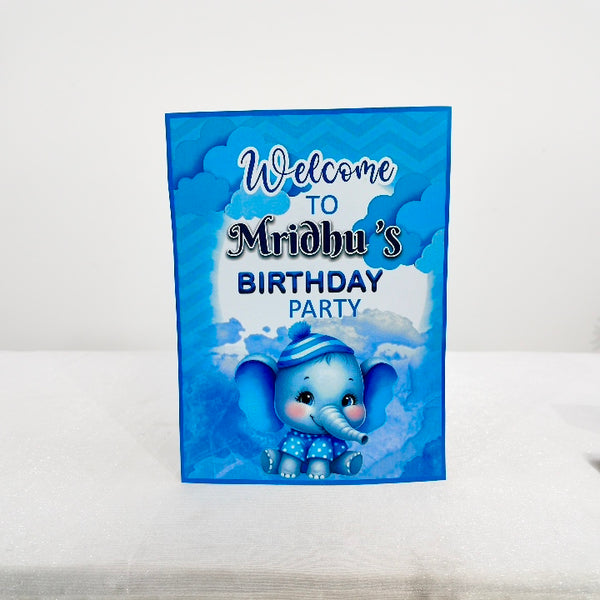 Elephant Blue and Grey Popup Premium Package