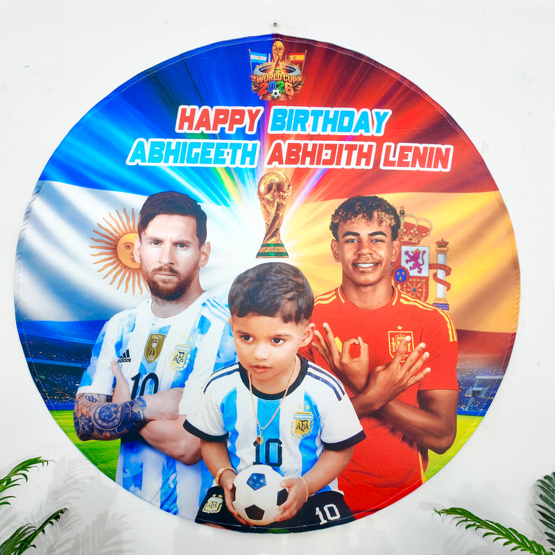 Football Messi and Lamine