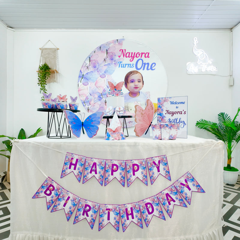 Butterfly Peach and Lavender Popup Premium Package