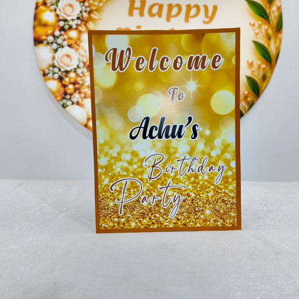 Gold and White Popup Premium Package