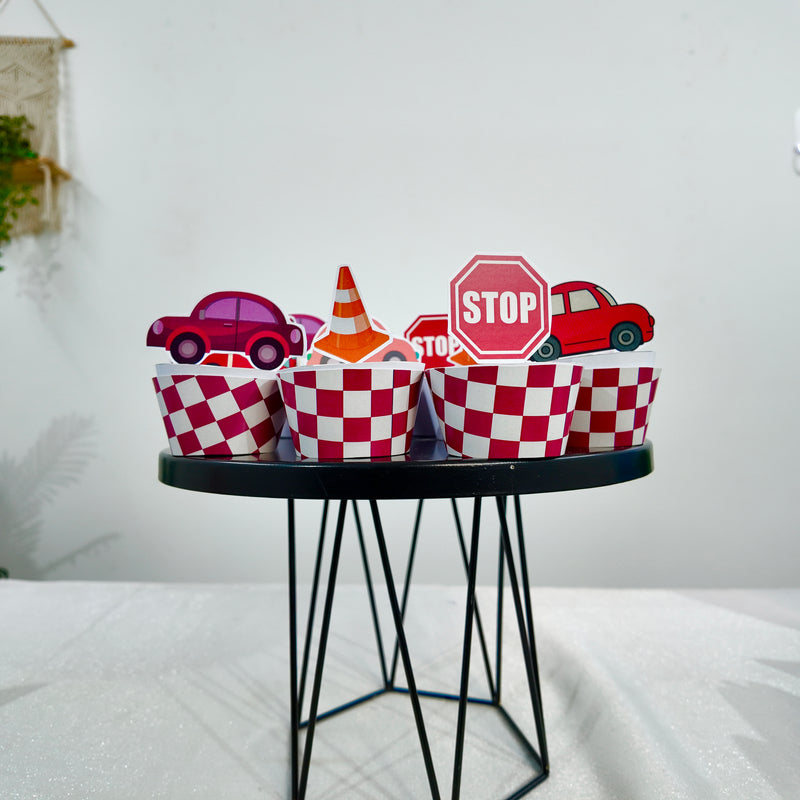 Car Maroon Popup Premium Package