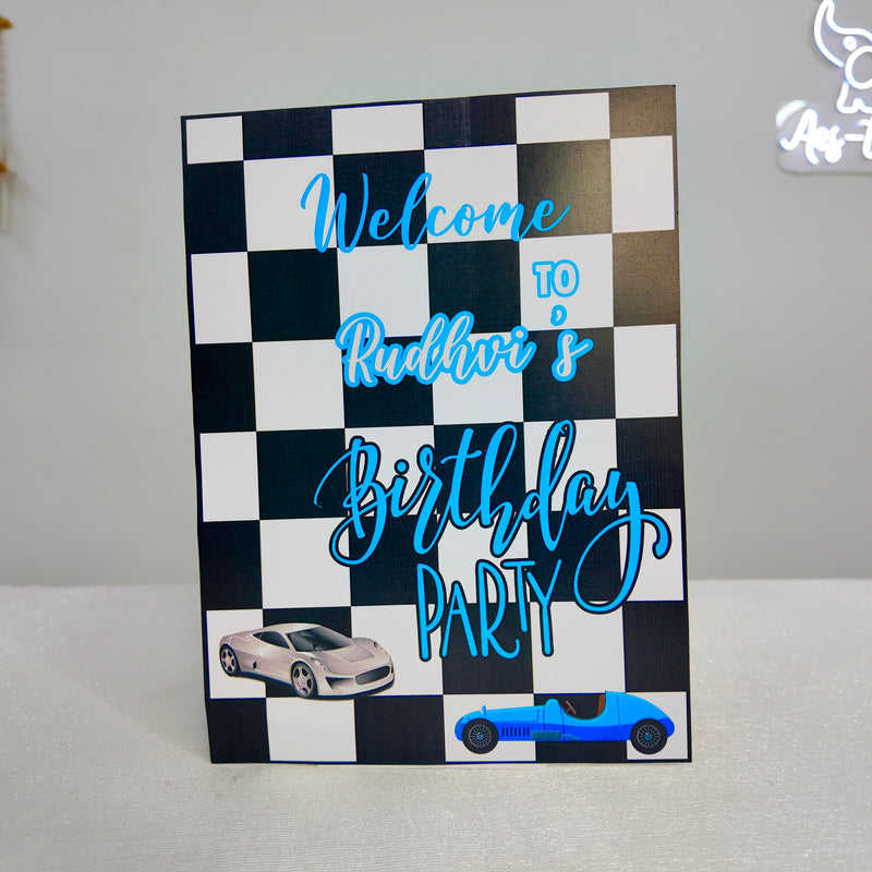 Car Black and Blue Popup Premium Package