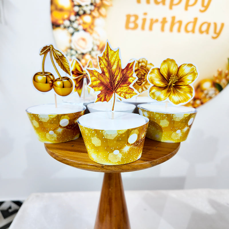 Gold and White Popup Premium Package