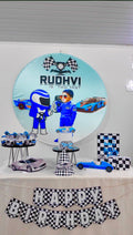 Car Black and Blue Popup Premium Package
