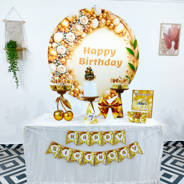 Gold and White Popup Premium Package