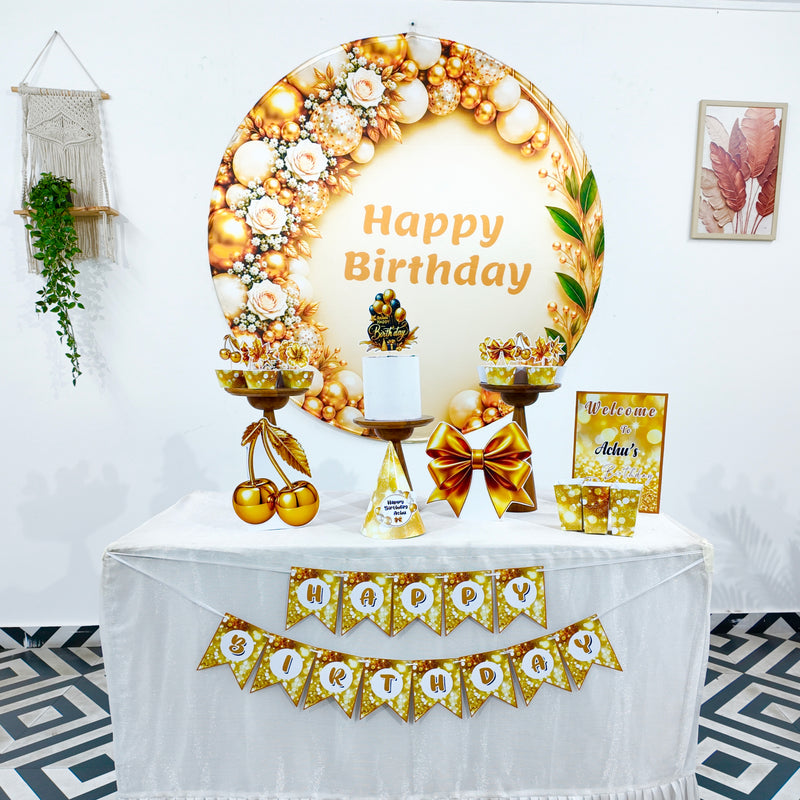 Gold and White Popup Premium Package