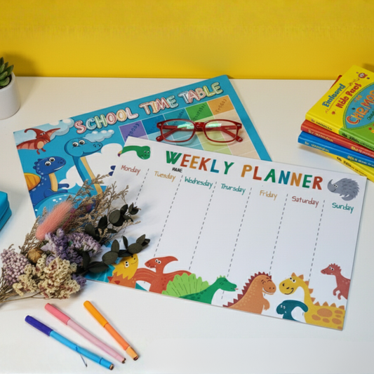 Kids Time Table Table and Weekly Planner